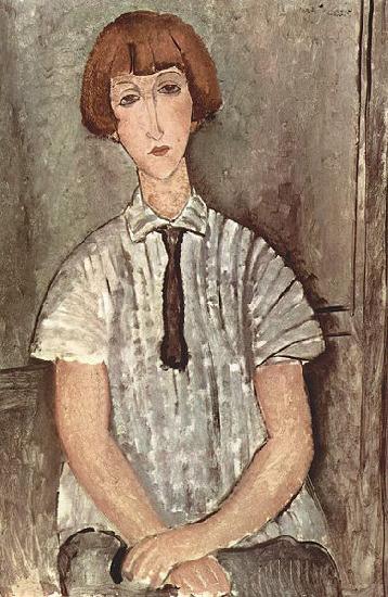 Amedeo Modigliani Madchen mit Bluse France oil painting art